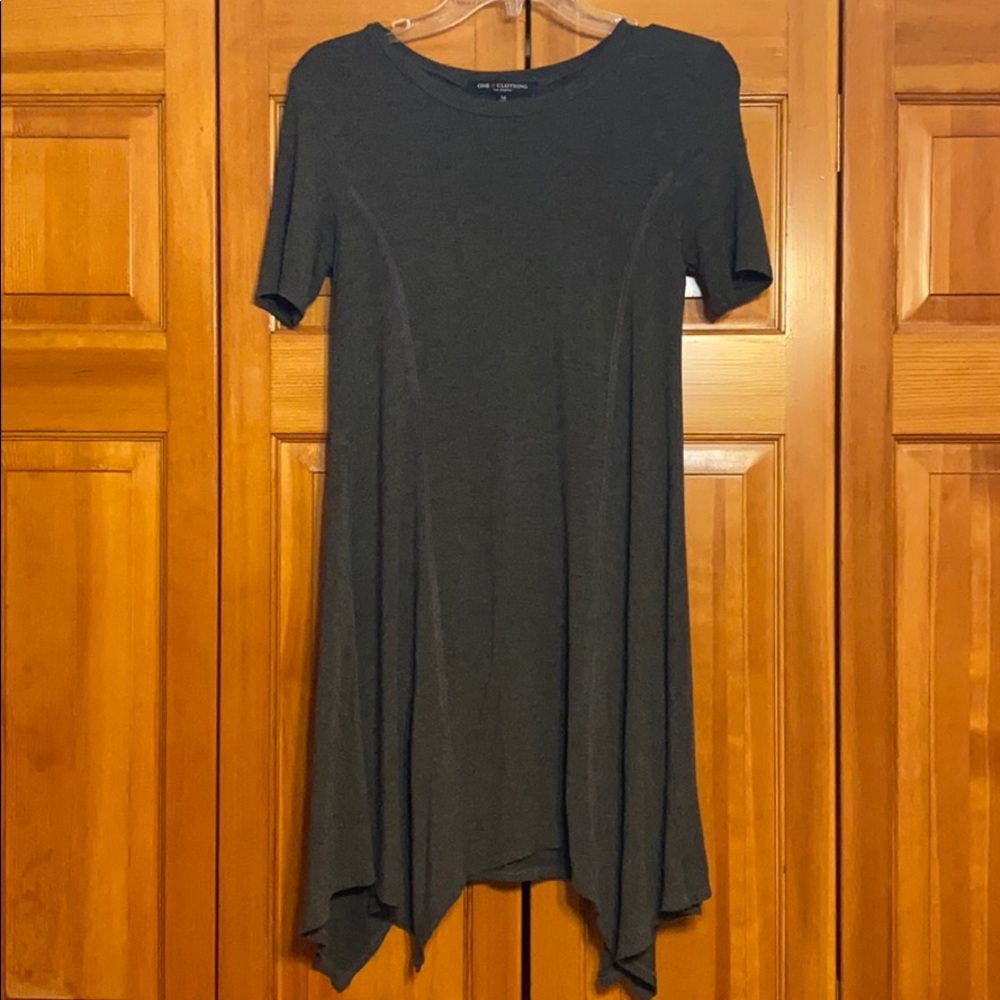 Asymmetrical swing dress
